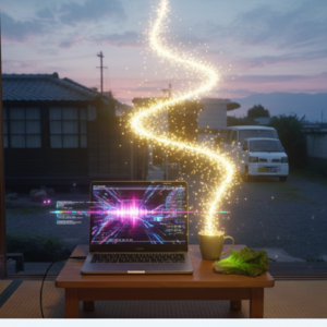 「データ」が「体温」に変わる、夜明け前の深呼吸。